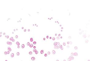 Light Pink vector template with circles.