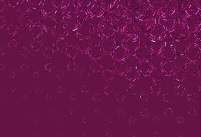 Light pink vector background with bubbles.