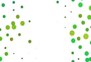 Light green, yellow vector backdrop with dots.