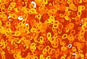 Light Orange vector pattern with spheres.