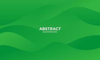 Abstract Green Fluid Wave Background vector