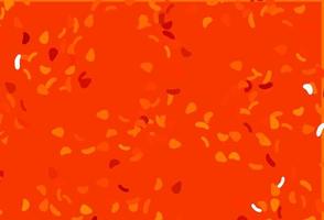 Light Orange vector backdrop with abstract shapes.