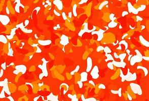 Light Orange vector pattern with chaotic shapes.