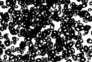 Black and white vector template with circles.