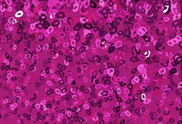 Dark Pink vector cover with spots.