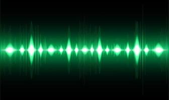 Sound waves oscillating dark light vector