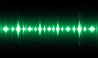 Sound waves oscillating dark light vector