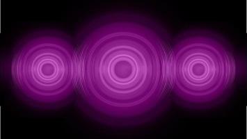 Sound waves oscillating dark light vector