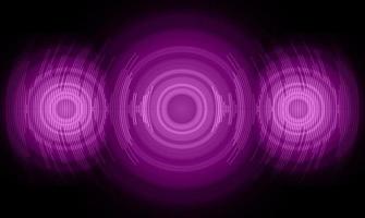 Sound waves oscillating dark light vector