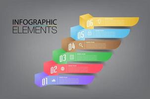 intensificar el concepto de éxito empresarial. vector de infografia