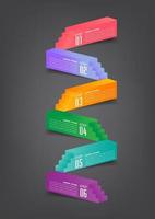 step up of business successful concept. Infographic vector