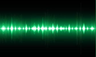 Sound waves oscillating dark light vector