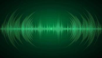 Sound waves oscillating dark light vector