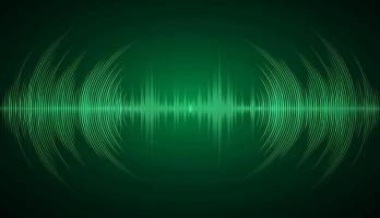 Sound waves oscillating dark light vector