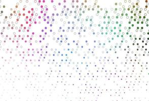 Light Multicolor, Rainbow vector backdrop with dots.