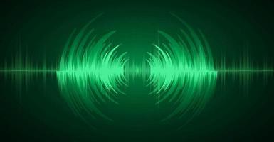 Sound waves oscillating dark light vector