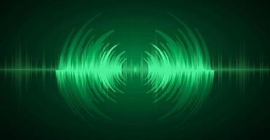 Sound waves oscillating dark light vector