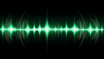 Sound waves oscillating dark light vector