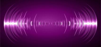 Sound waves oscillating dark light vector