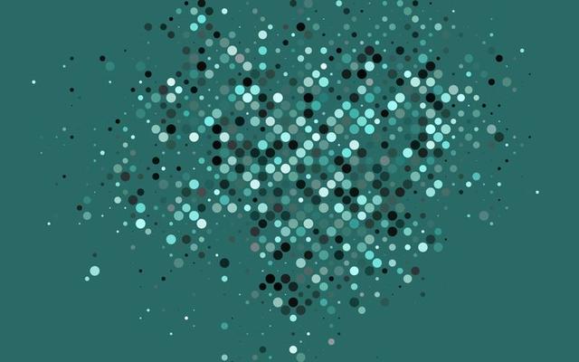 Light BLUE vector background with bubbles.