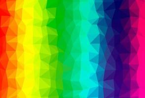 Light Multicolor, Rainbow vector shining triangular template.