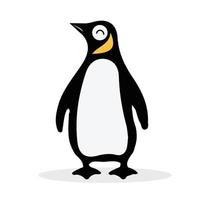 Cute Penguin cartoon icon isolated vector