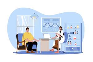 Medical clinic web illustration vector