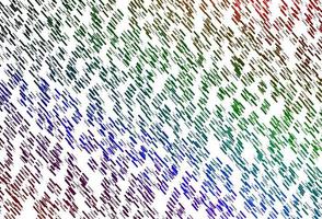 patrón de vector de arco iris multicolor claro con líneas estrechas.
