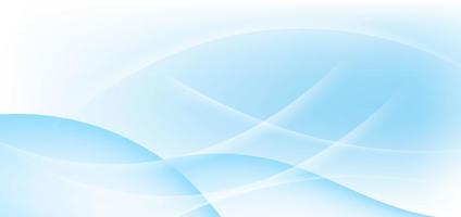 Abstract soft blue background with dynamic waves shape. vector