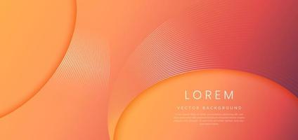 Abstract template orange and yellow gradient background. vector