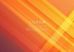 Abstract orange gradient geometric diagonal overlay layer background. vector