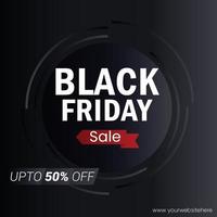 Abstract Black Friday Sale Layout Background. vector