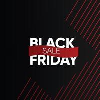 Abstract Black Friday Sale Layout Background. vector