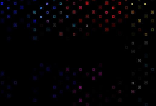 Dark Multicolor, Rainbow vector pattern in square, circular style.