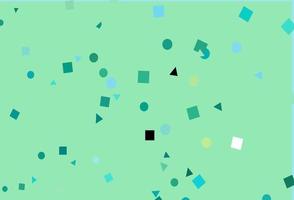 Light Green, Yellow vector texture in poly style with circles, cubes.