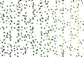 Light Green vector backdrop with lines, circles, rhombus.