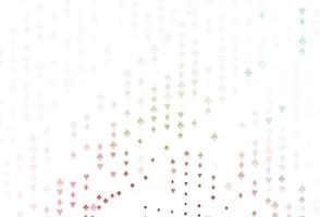 Light Green, Red vector layout with elements of cards.