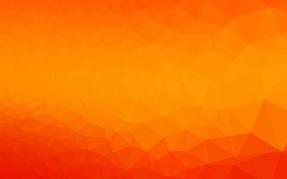 Light Orange vector abstract polygonal texture.