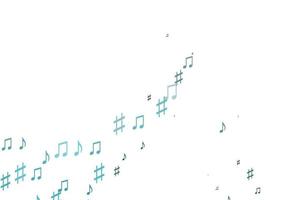 Light BLUE vector texture with musical notes.
