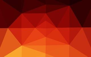 Light Red, Yellow vector abstract mosaic background.