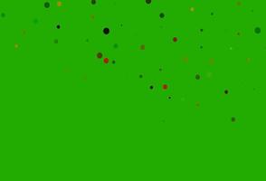 Light Green, Red vector pattern with spheres.