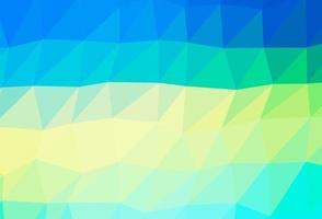 Light Blue, Yellow vector triangle mosaic texture.