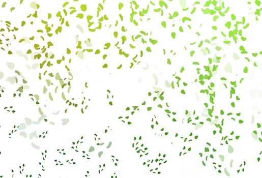 textura de vector verde claro con formas aleatorias.