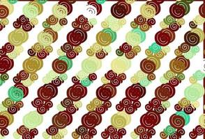 Light Green, Red vector template with bubble shapes.