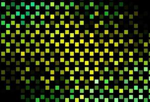 Dark Green, Yellow vector background with rectangles.