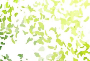 Light Green vector background with abstract forms.