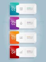 abstract tab bar vertical infographics presentation vector