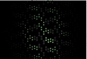 Dark Green vector pattern with spheres.