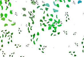 Light Green vector background with abstract forms.