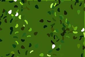 Light Green vector backdrop with abstract shapes.